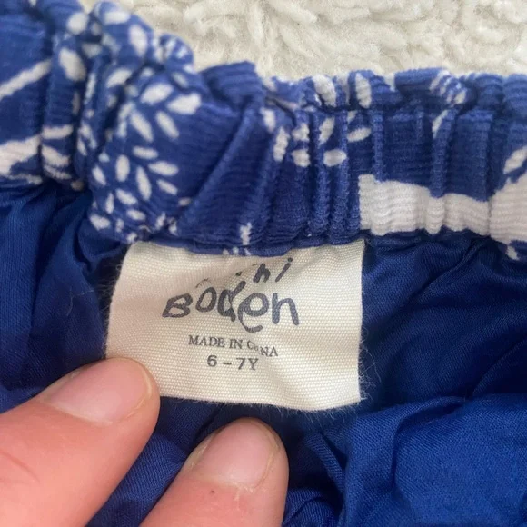 Mini Boden Blue Corduroy Skirt - Picture 2 of 2